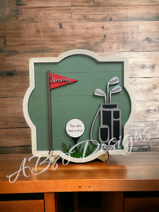 Father's Day golf sign