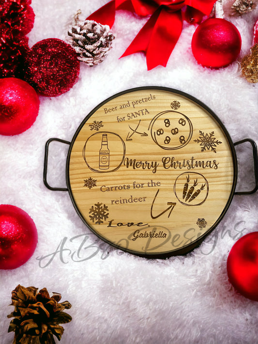 Personalized Santa tray