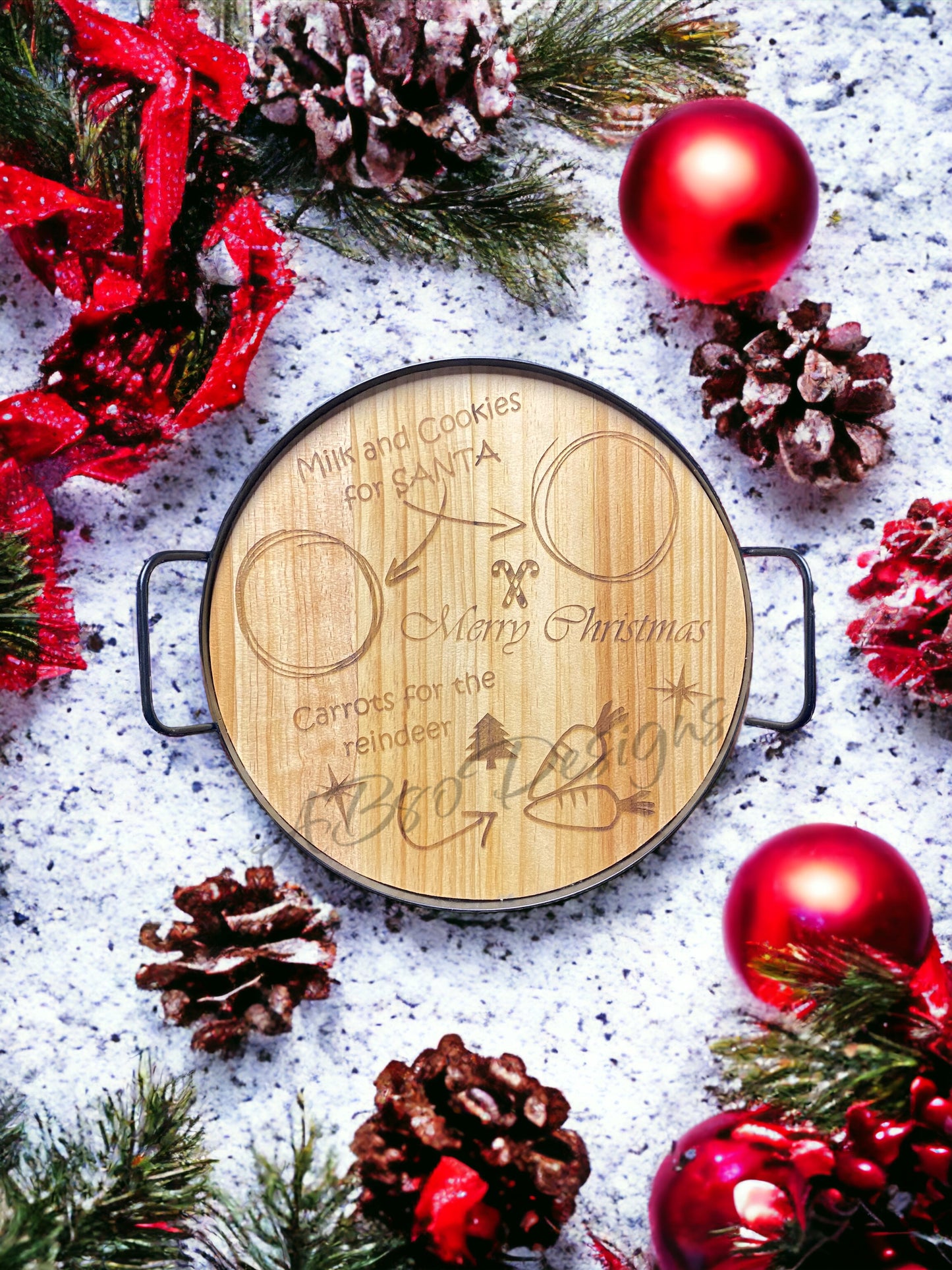 Personalized Santa tray