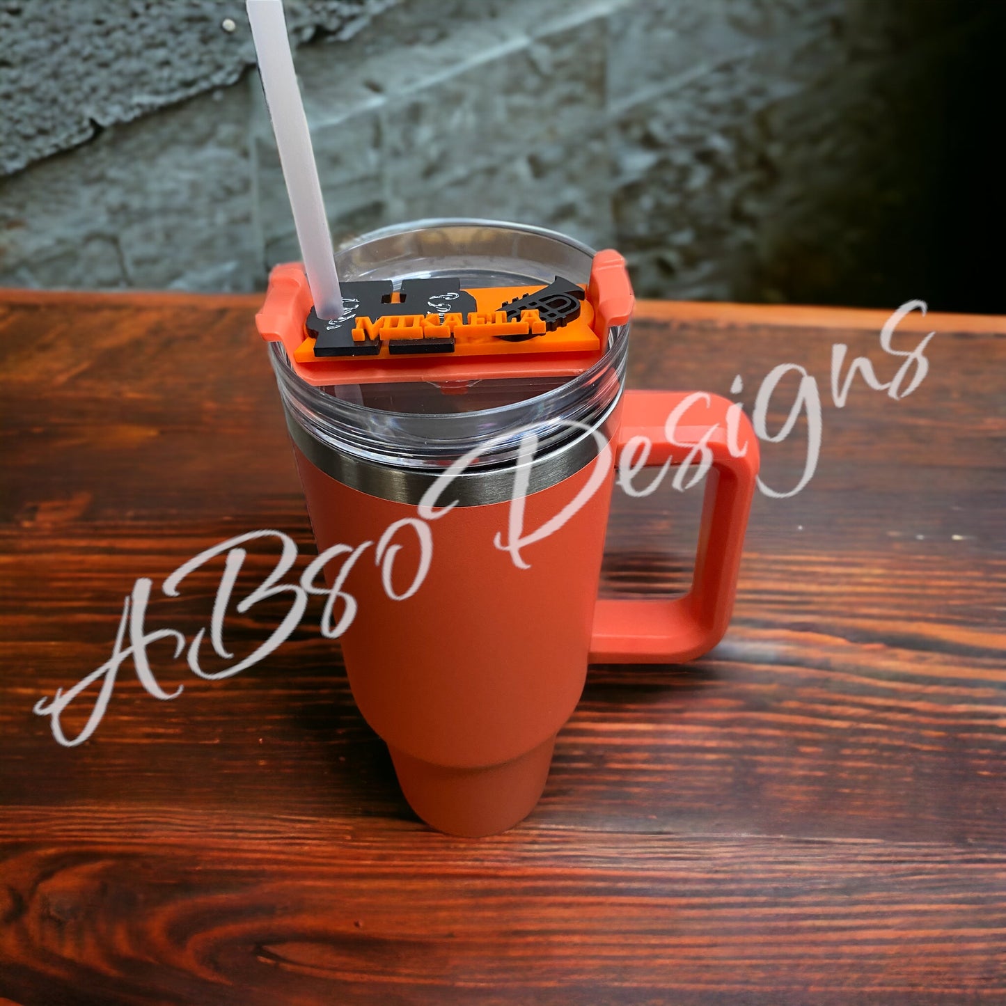 40 oz. tumbler with personalized nameplate