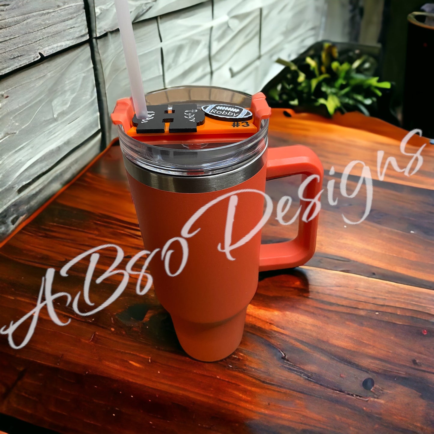 40 oz. tumbler with personalized nameplate