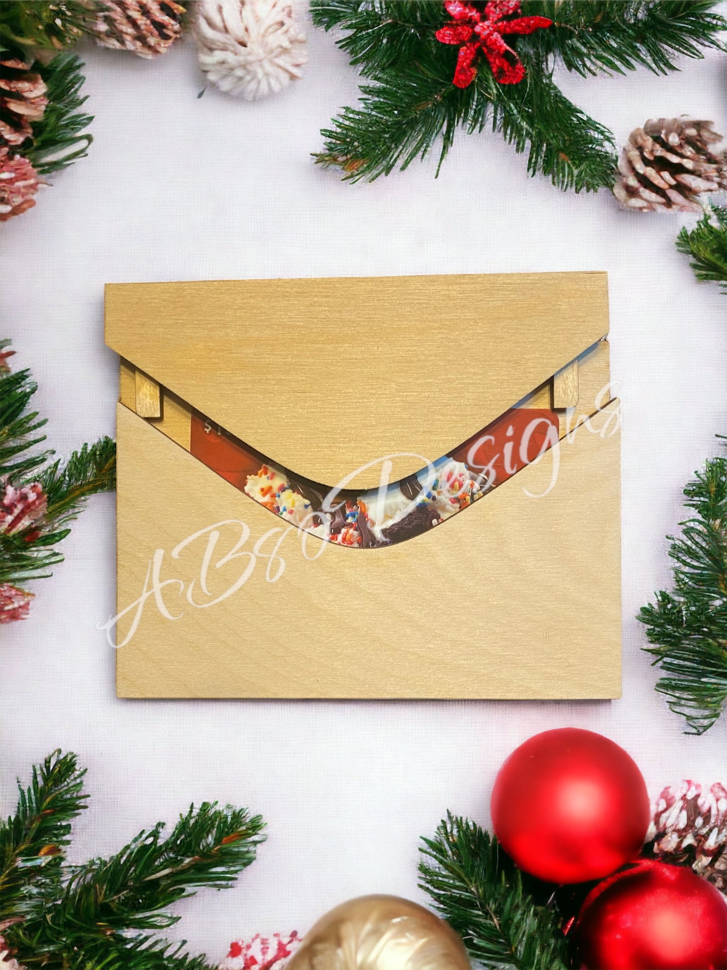 Personalized Christmas Gift card holder