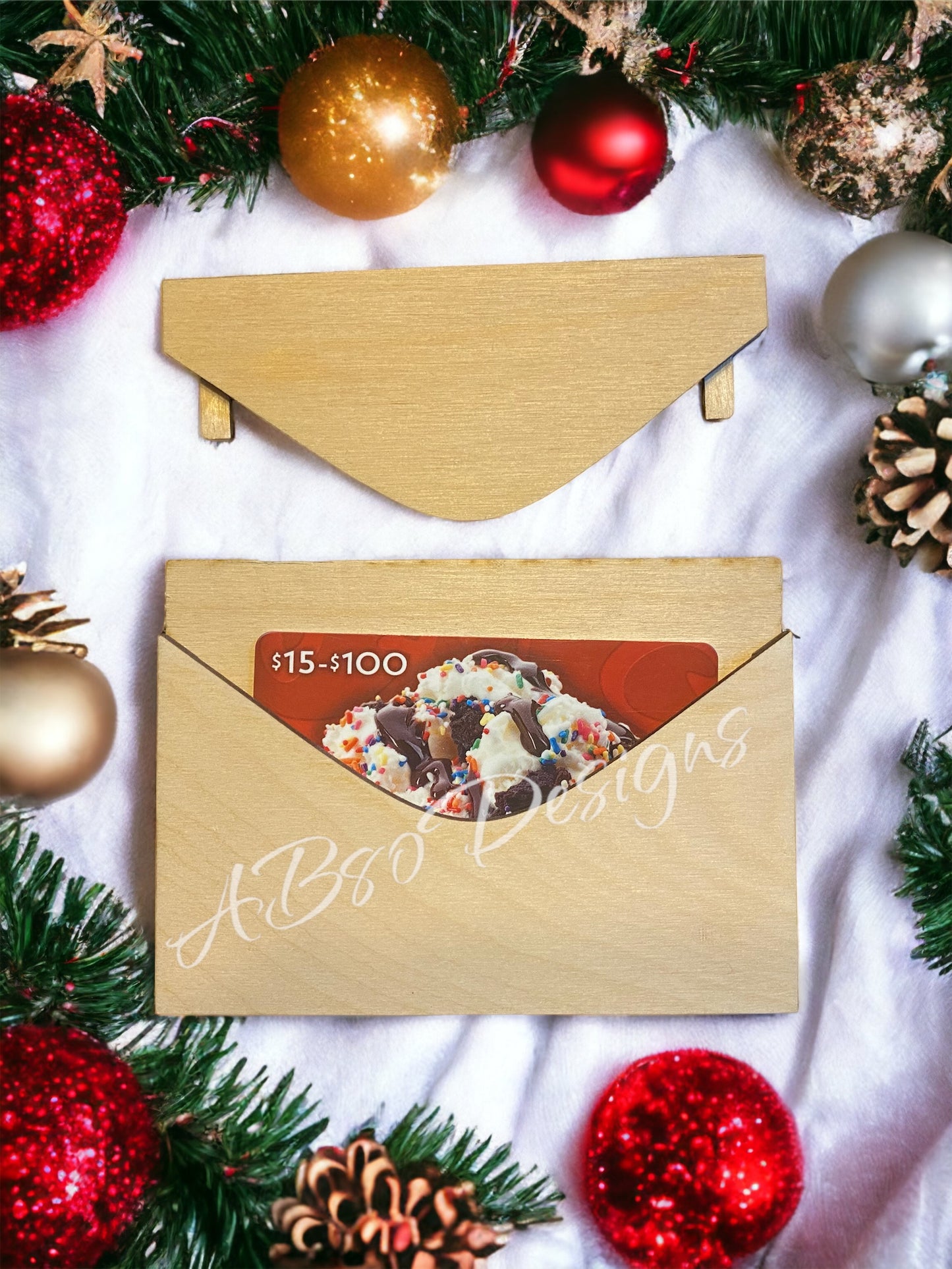 Personalized Christmas Gift card holder