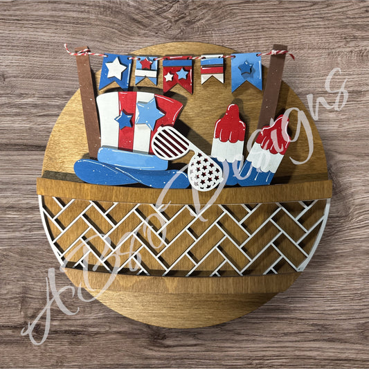 American banner welcome insert