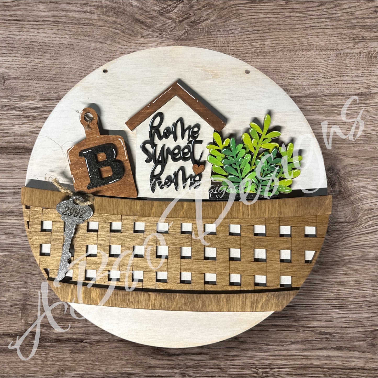 Home sweet home personalized welcome insert