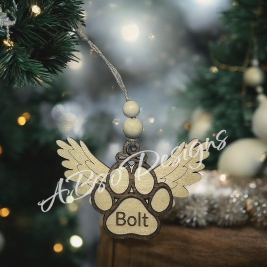 dog in heaven ornament