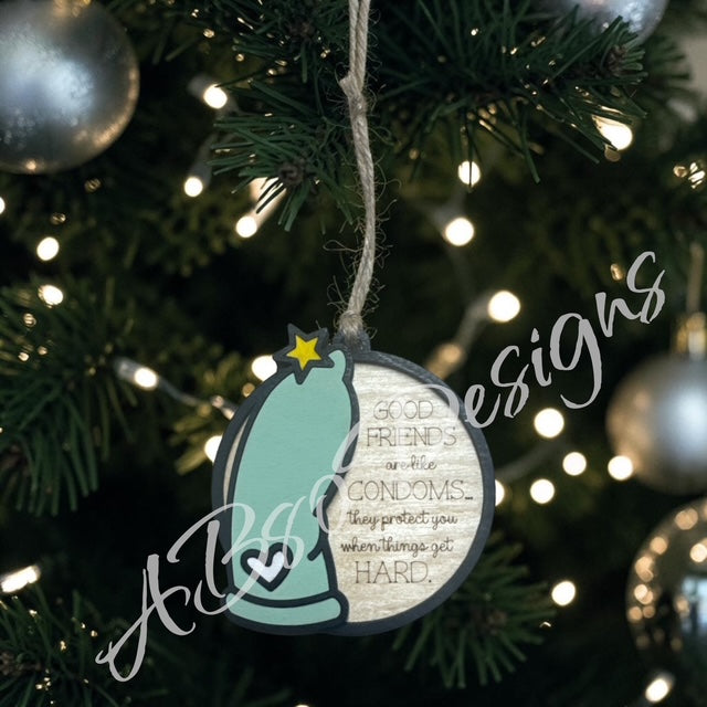 Food friends condom ornament