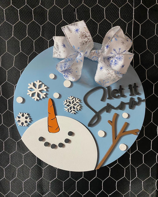 Let it Snow wall/door hanger