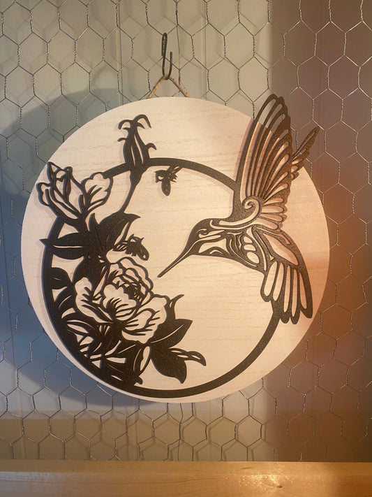 hummingbird wall/door hanger