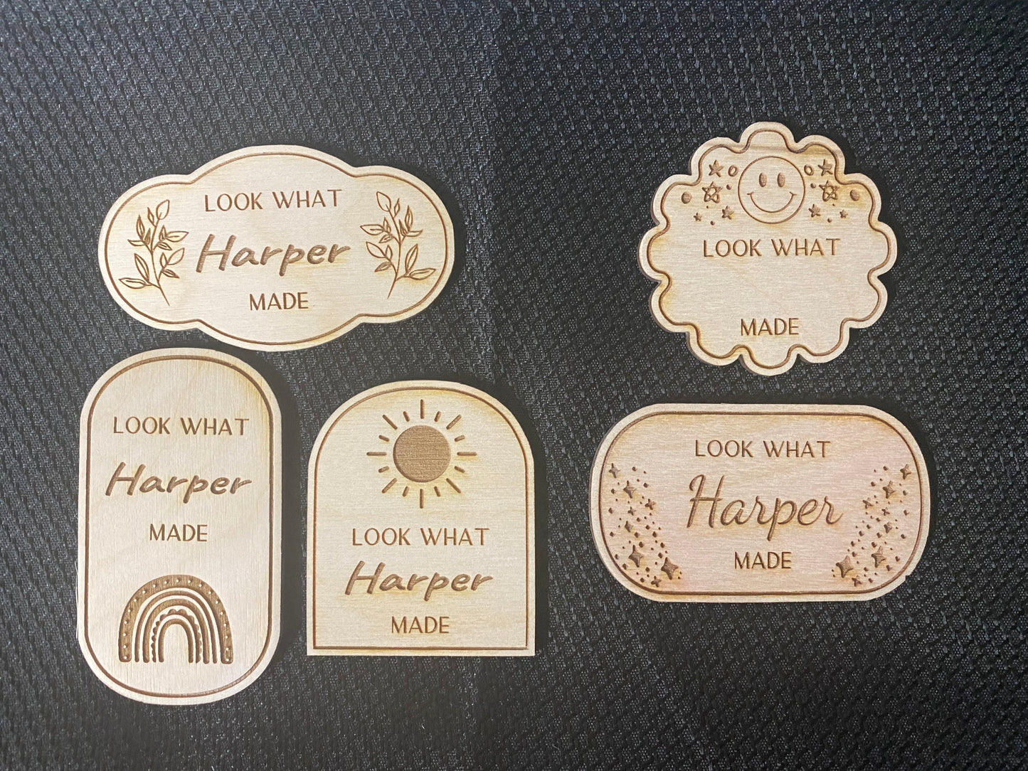 personalized wood magnets