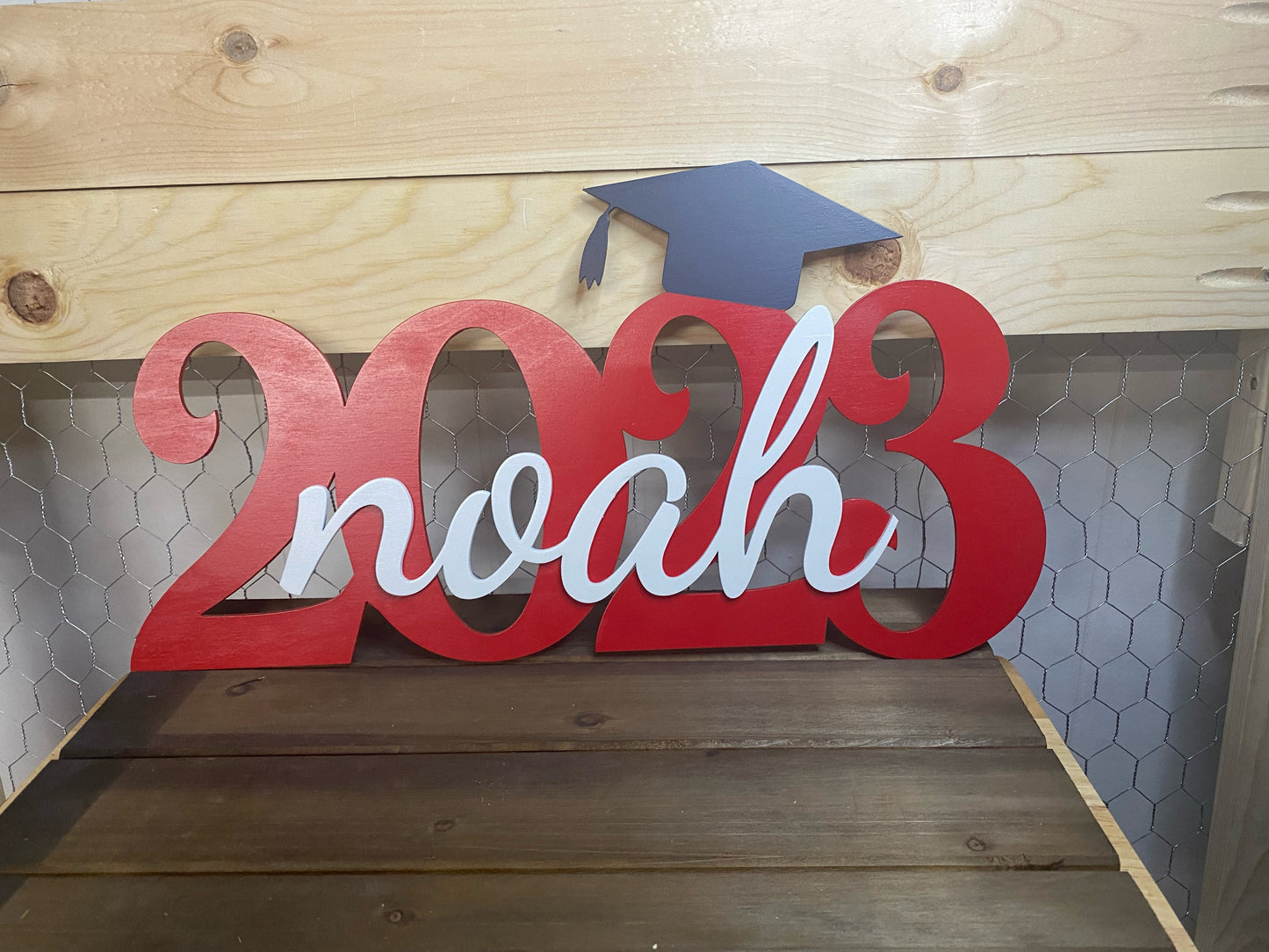 Personalized wooden 2023 Graduation sign