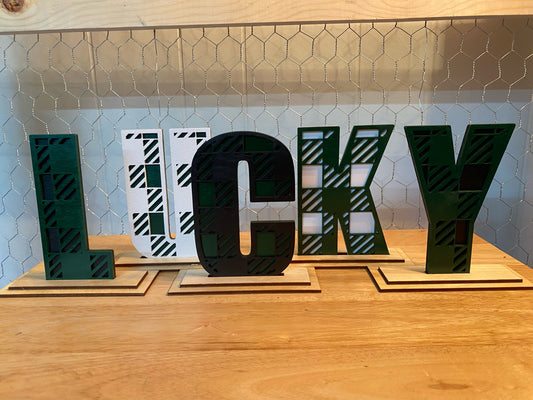 "Lucky" individual letters