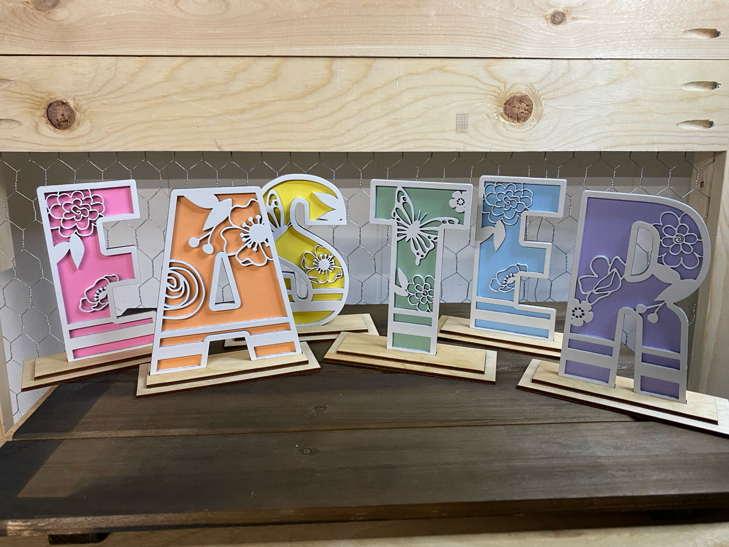 Overlay Easter letters