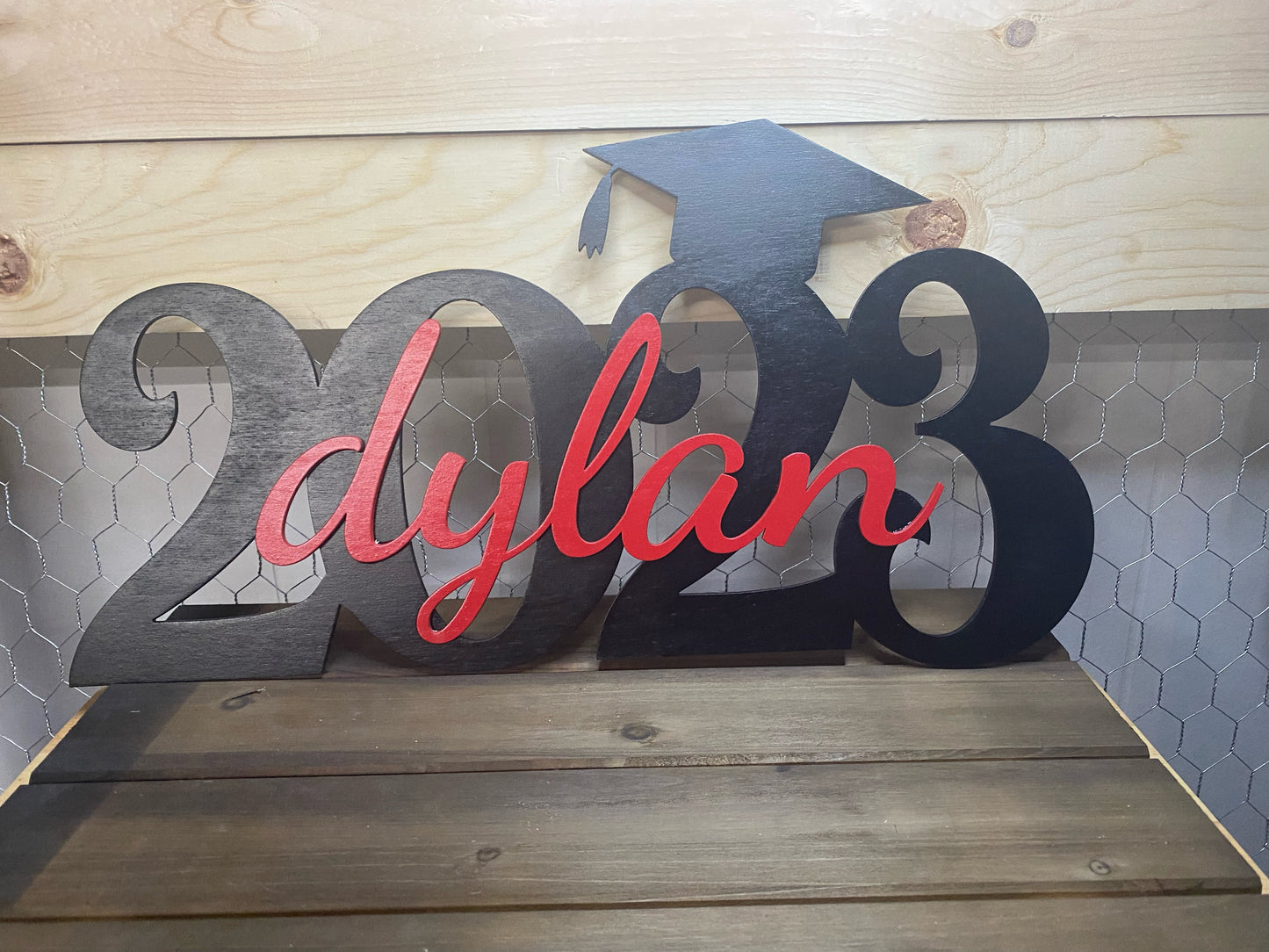 Personalized wooden 2023 Graduation sign