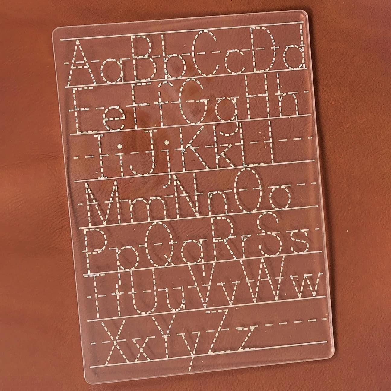 Acrylic letter tracing